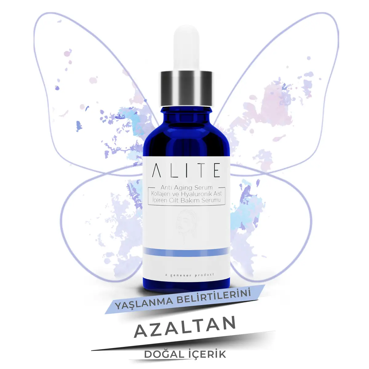 Alite | Yaşlanma Karşıtı & Leke Giderici Serum | Hyaluronik Asit & C Vitamini 30ml