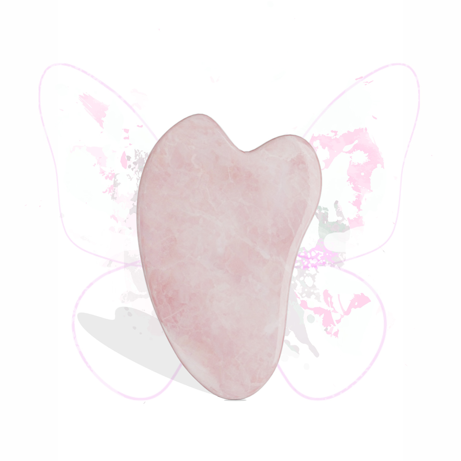 Alite | Yatıştırıcı & Canlandırıcı Pembe Kuvars Gua Sha Taşı | %100 Doğal