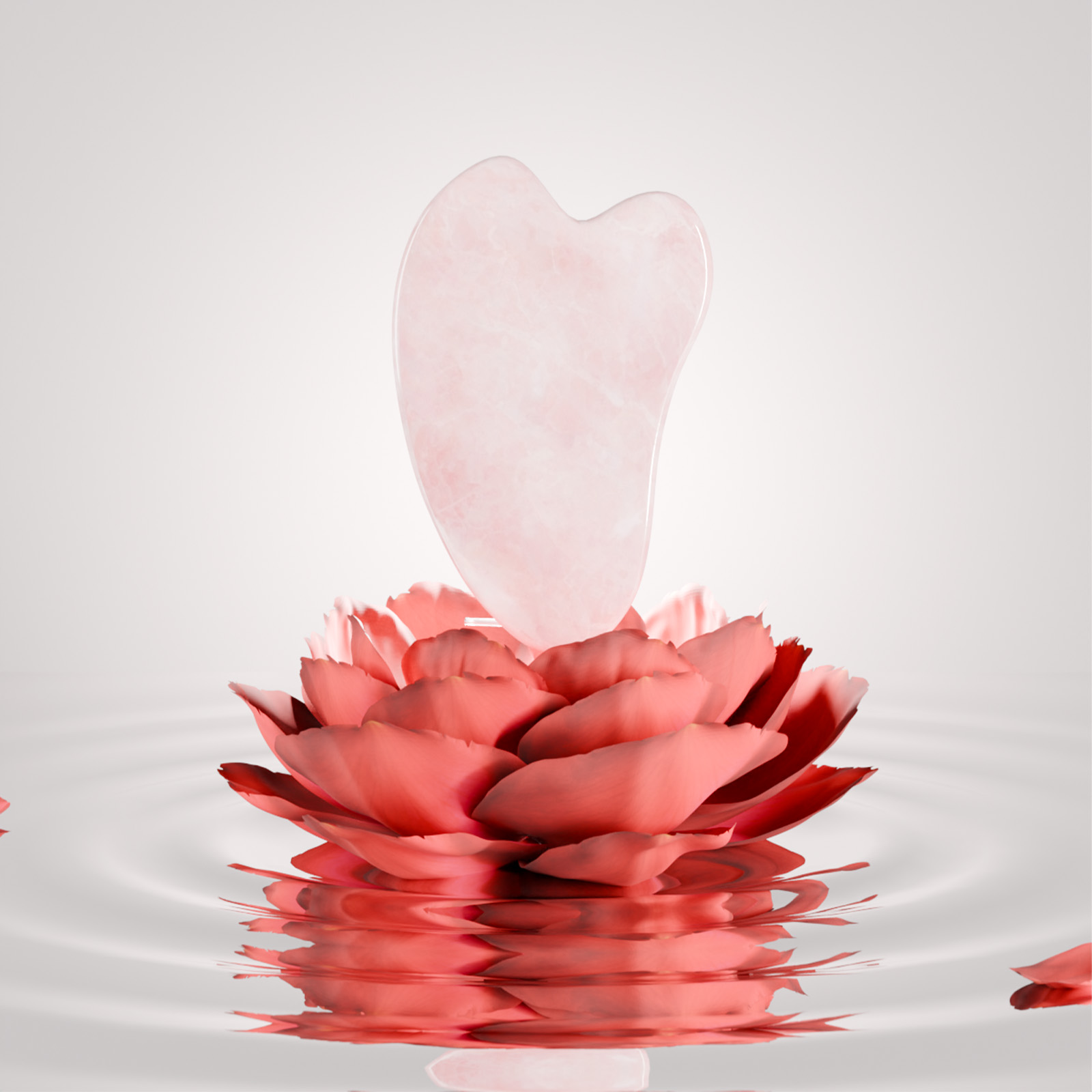 Alite | Yatıştırıcı & Canlandırıcı Pembe Kuvars Gua Sha Taşı | %100 Doğal