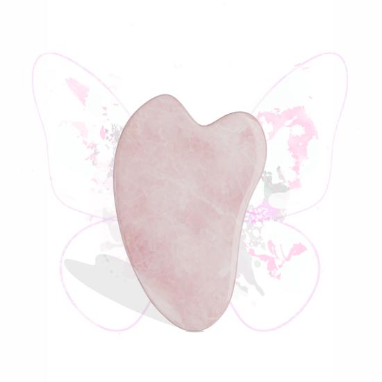 Pembe Kuvars Gua Sha Masaj Taşı